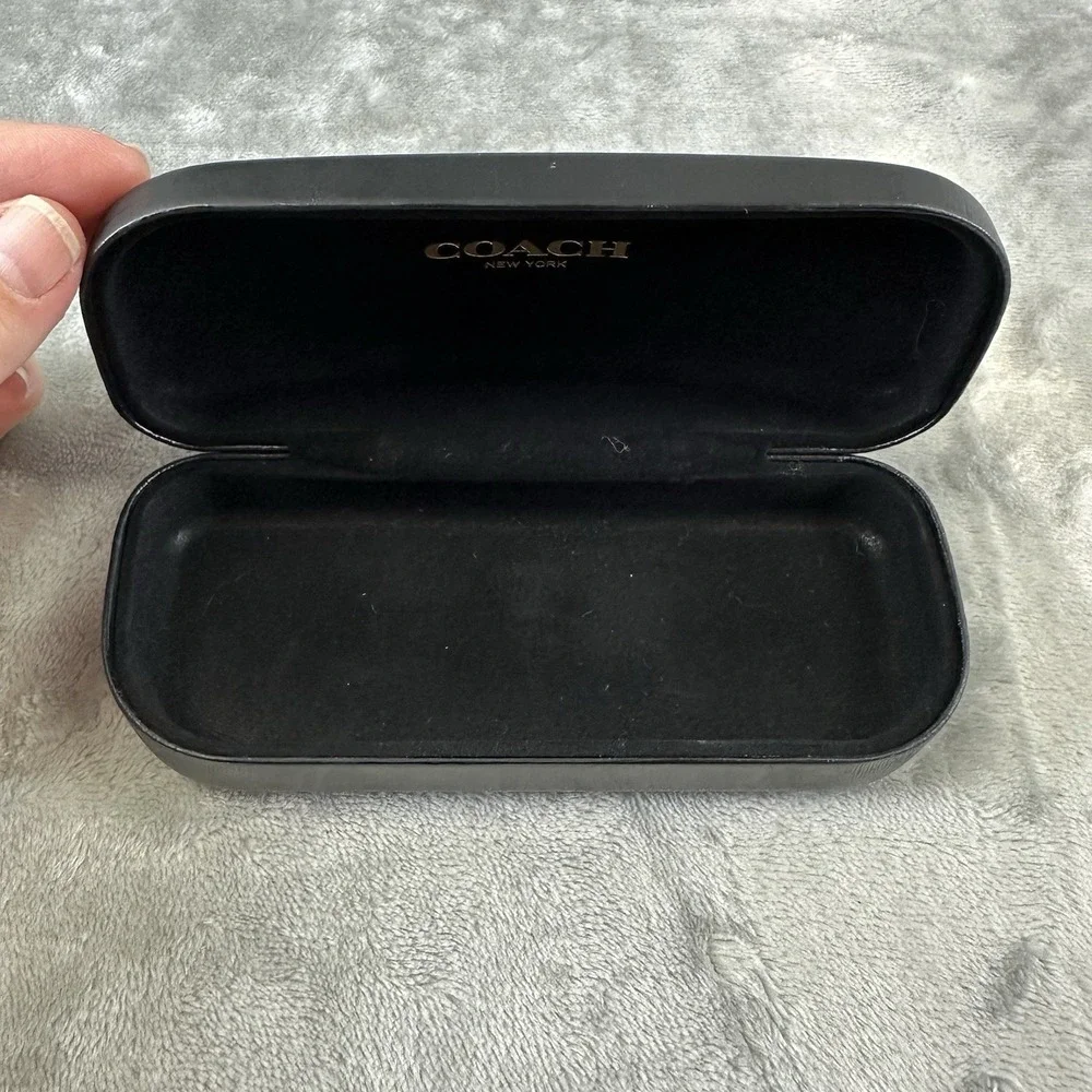 Coach Glasses Case Black Hard Clamshell Sunglasses Eyeglasses